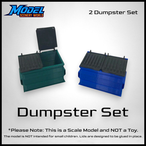 Scale 160 green trash - 1:160,