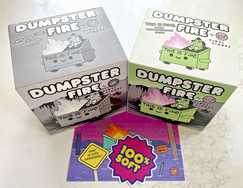 100 soft dumpster - 100%, fire