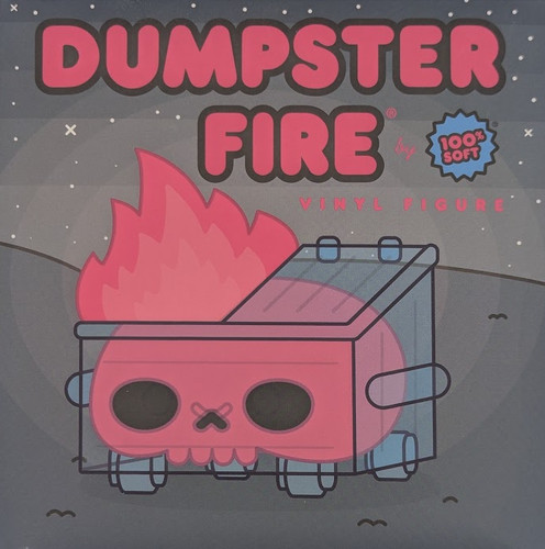 100 soft dumpster fire red - 100%,